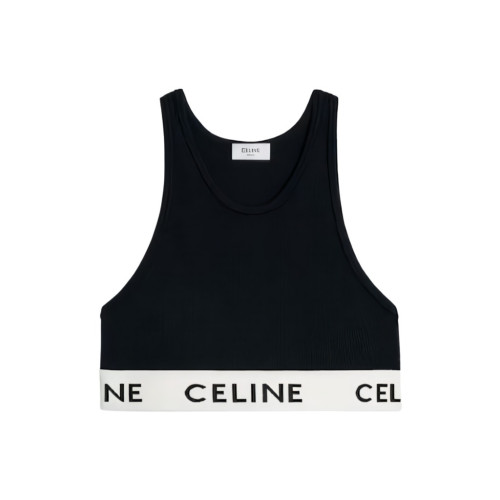셀린느 에슬레틱 메쉬 탱크 탑 블랙 2A68L372N.38CR